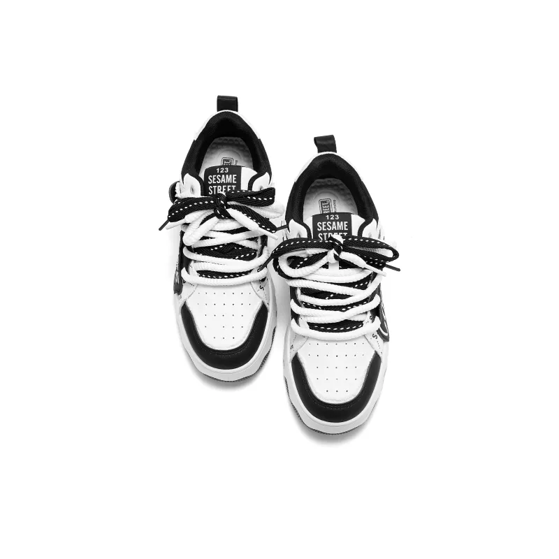 SESAME STREET Height Increasing Balance Abrasion Resistant Lightweight Slip Resistant Low Top Skateboard Shoes Unisex-8