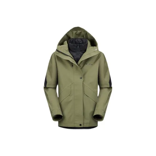 MERRELL Hiking Waterproof And Windproof To Keep Warm Windbreaker Jacket Men's Island Reef Green