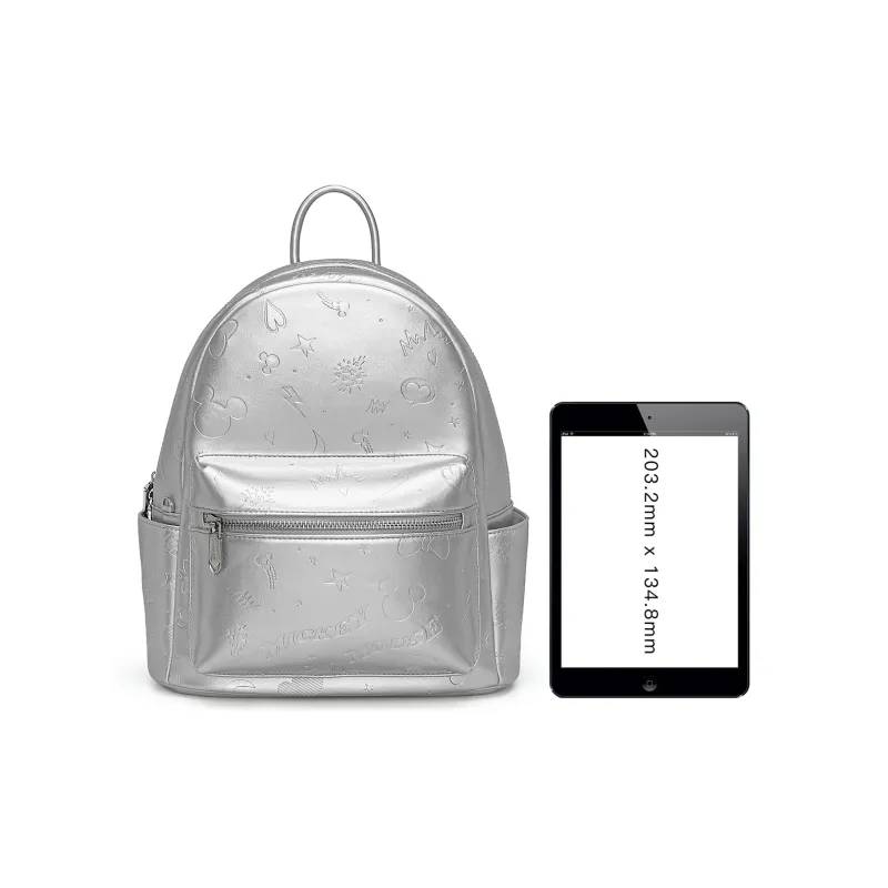 MESUCA Disney, Collaboration Disney Collection PU Backpack Regular Women's Ecru/Pink/Silver-20