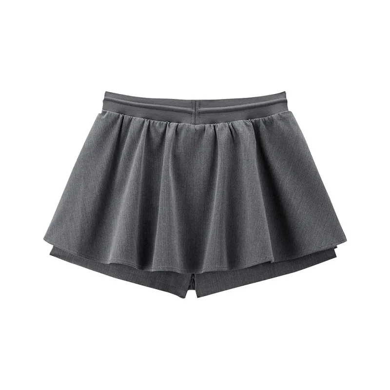 LEDIN Casual Short Skirts Women's Lunar Rock Gray-1
