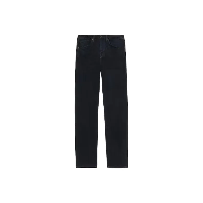 FRAME Logo Patch Straight Leg Jeans-0