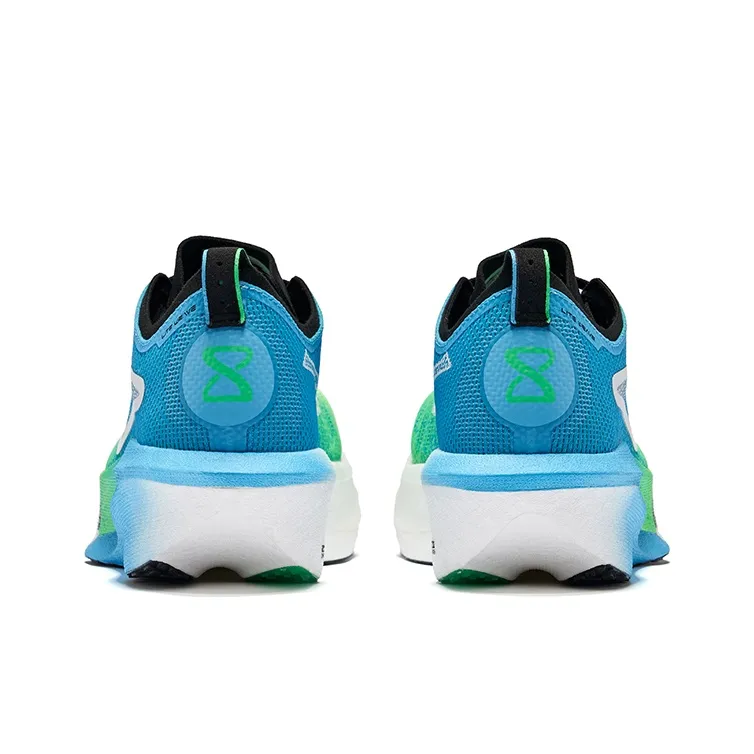 Erke Realm Of The Orchid 3.0 Running Shoes Men Low Top Fluorescent Lime Green Pool Blue-3