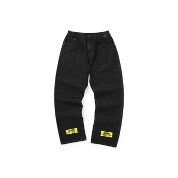 GENANX Straight Jeans Unisex Black