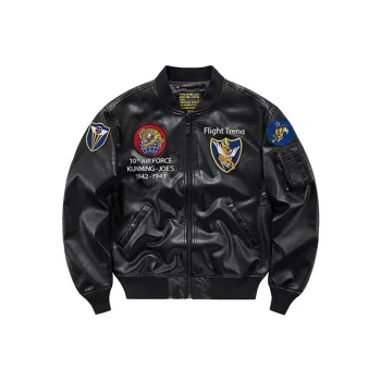 VIP Leather Jackets Men Black
