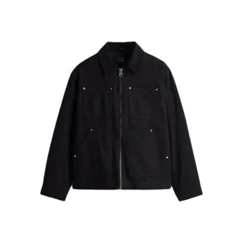 H&M Jackets Men Black