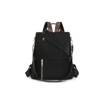 ZOGA Oxford Minimalist Style University & High School Backpack Unisex Black/Pink/Blue