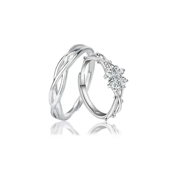 FOREVER MELODY 999 Fine Silver Rings Unisex