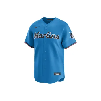 Nike x MLB Jazz Chisholm Jr. Miami Marlins Baseball Jacket Men's Blue