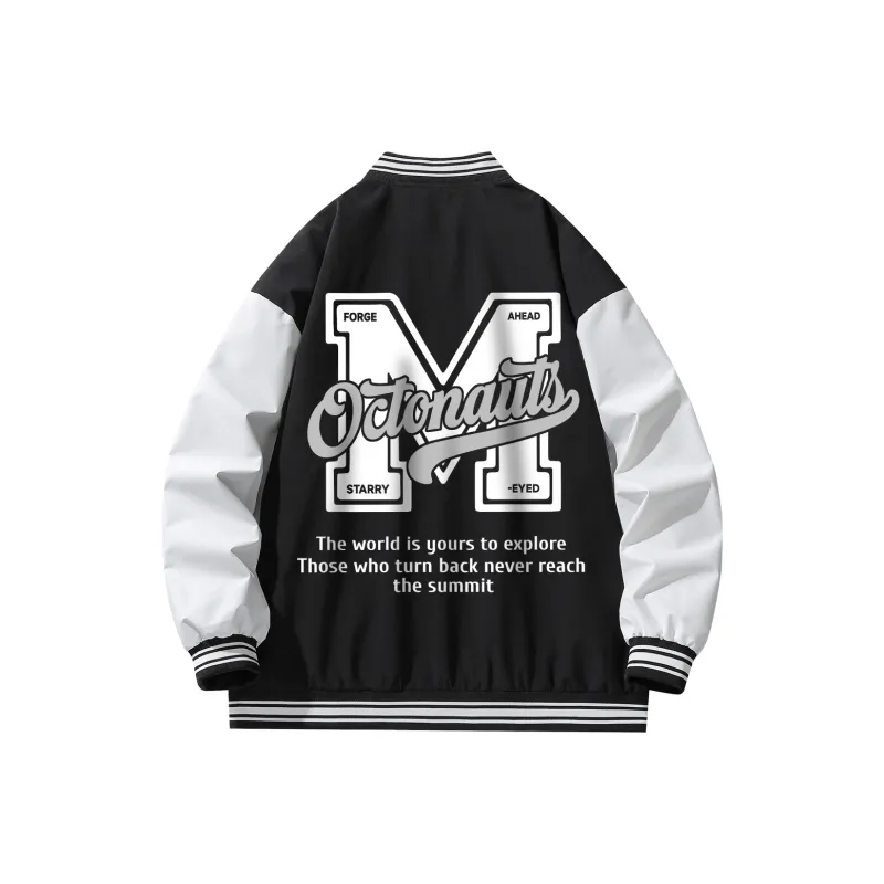 Small Columns Under The Sea Baseball Jacket Unisex-0