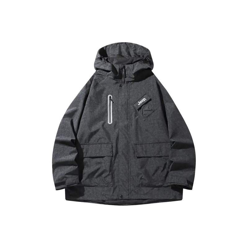 Jeep Windproof Waterproof Breathable Cold Resistant Rainproof Windbreaker Jacket Unisex-15