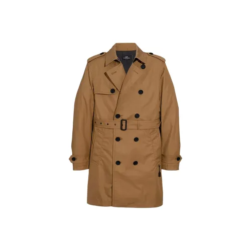 COACH Trench Coats Men Khaki