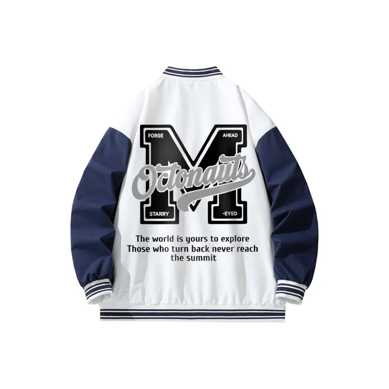 Small Columns Under The Sea Baseball Jacket Unisex-3