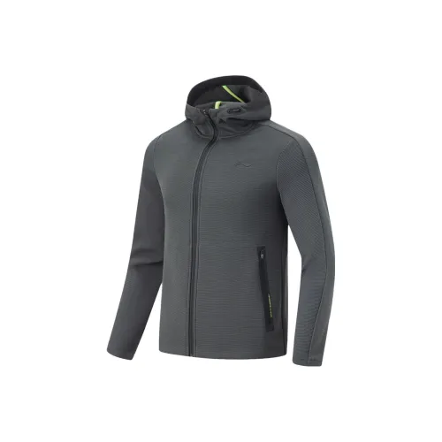 LiNing Fitness Series Jacket Men's Mixed Color Black