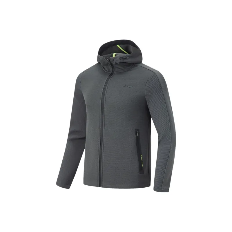 LiNing Fitness Series Jacket Men's Mixed Color Black-0