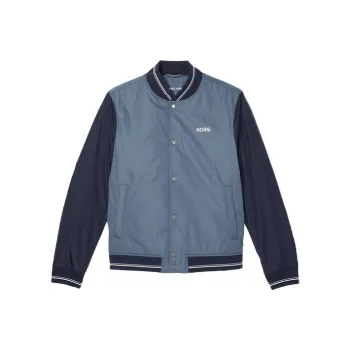 MICHAEL KORS Baseball Jerseys Men Gray Blue