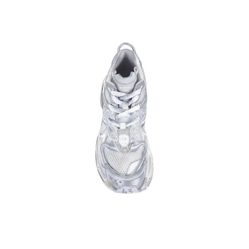 Balenciaga Runner2.0 Low Top Chunky Sneakers Men's White-4