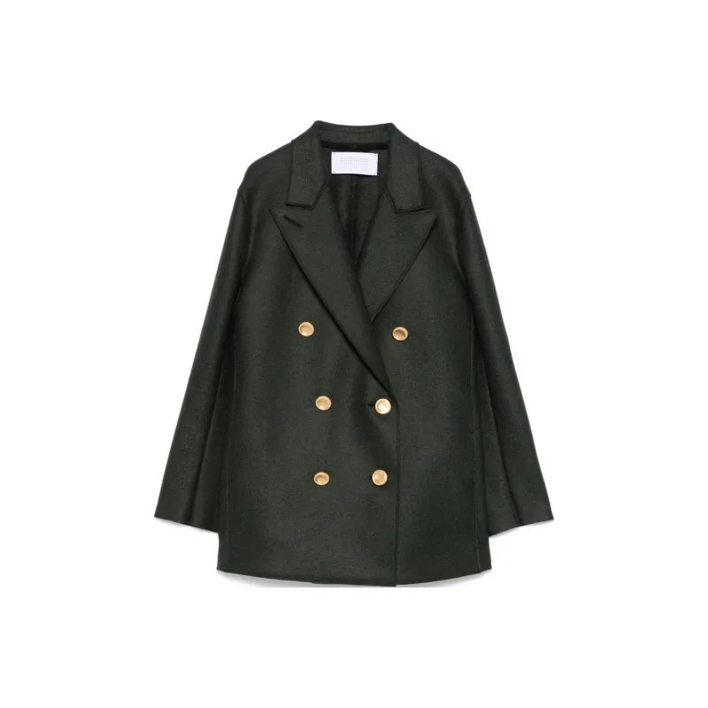 HARRIS WHARF LONDON Wool Peacoat-0