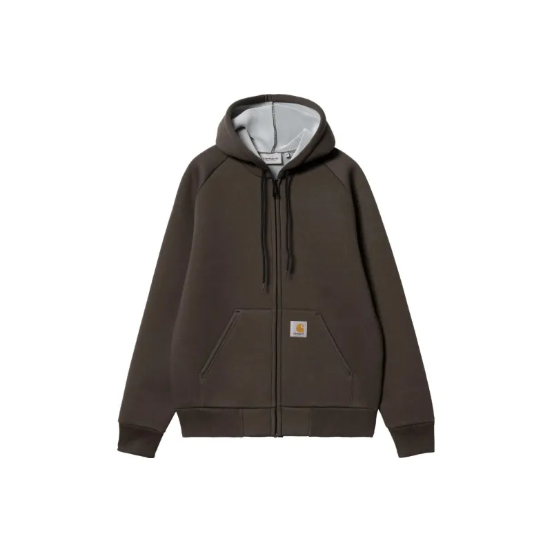 Carhartt WIP Car-Lux Hooded Jacket Jackets Coats Men's Brown-0