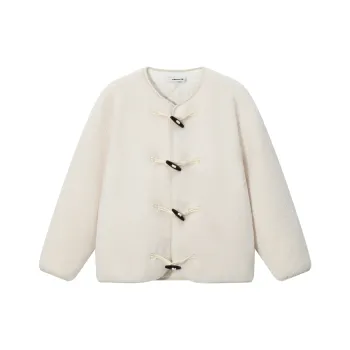 CLIMAX VISION Velvet feel Coat Unisex Cream Beige