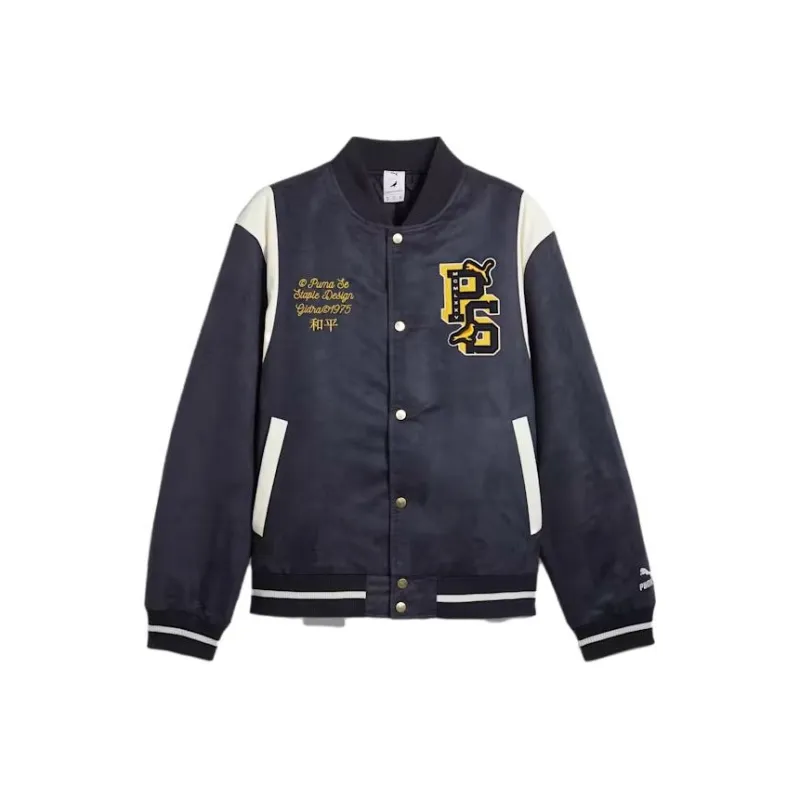 PUMA X Staple Logo patch Varsity Jacket-0