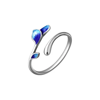 LAOYINJIANG S925 Silver Open Ring Finger, Adjustable Women's