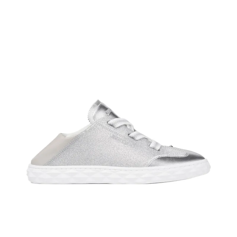 Jimmy Choo Diamond Light Flex/F Low Top Skateboard Shoes Women's Silver-2