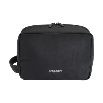 DELSEY Fabric Toiletry And Makeup Bag Unisex Black