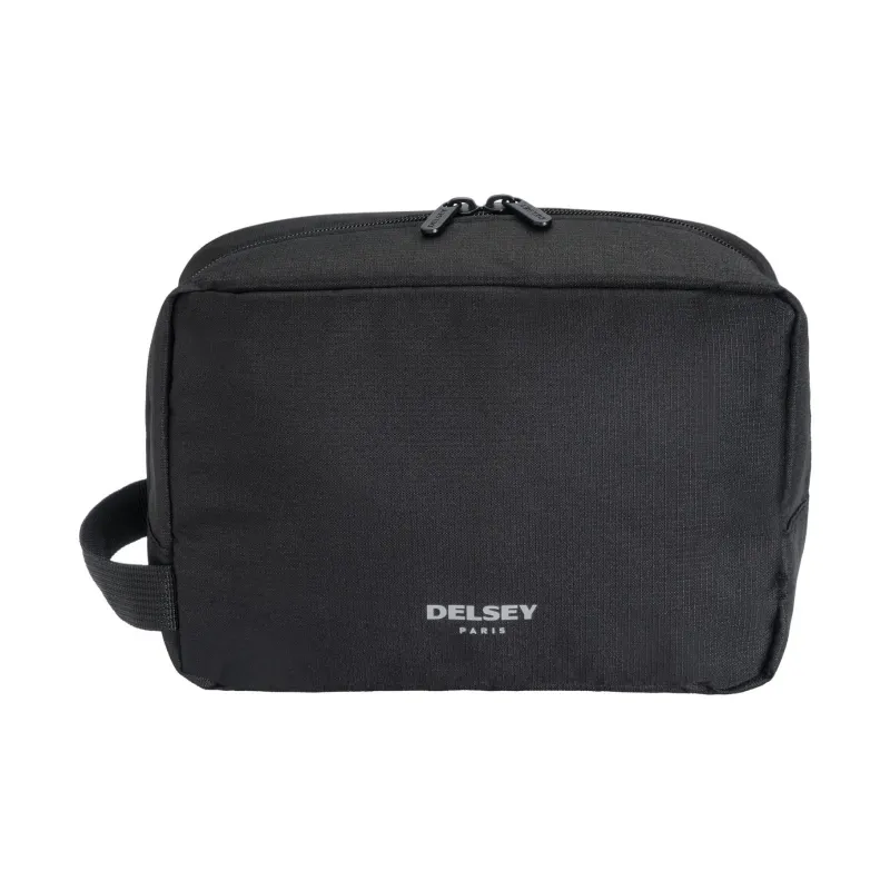 DELSEY Fabric Toiletry And Makeup Bag Unisex Black-0