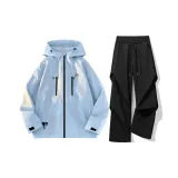 Light Blue+Black[Waterproof Clothing Sets]