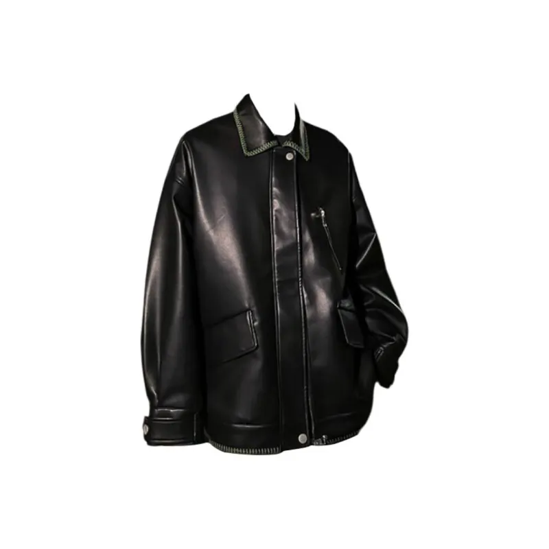 RVANGUARD Leather Jacket Unisex Black-0