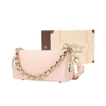 Sanrio Hello Kitty Synthetic Leather One Shoulder Handbag, Chain Bag Women's Pink/Brown/Black/Ecru