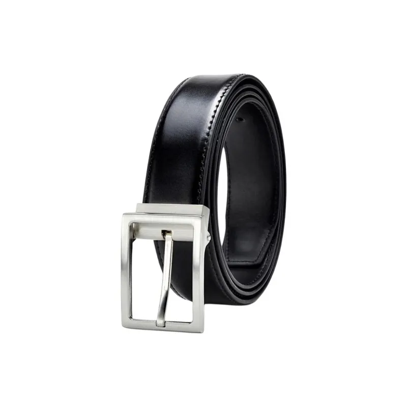 JEANSWEST Cow Split Leather Belts Men's 3.4CM-0