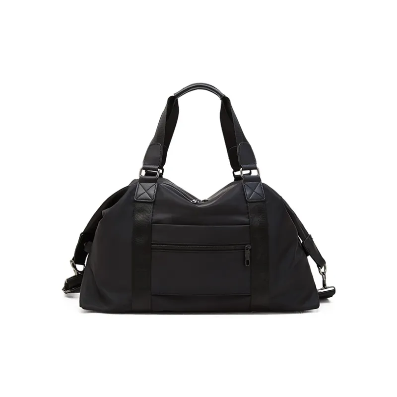 Old Man's Head Fabric Travel Bag Men's Black-3