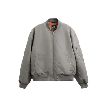 ZARA Jackets Men Light Gray