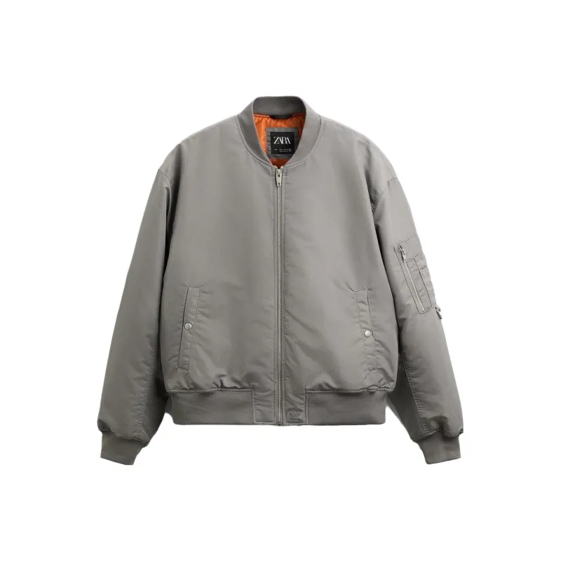 ZARA Jackets Men Light Gray-0