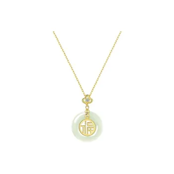 Fan Xing As Season Chalcedony Jade Necklaces Women's