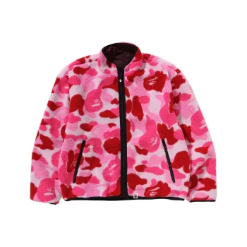 A BATHING APE Abc Camo Boa Reversible Jacket