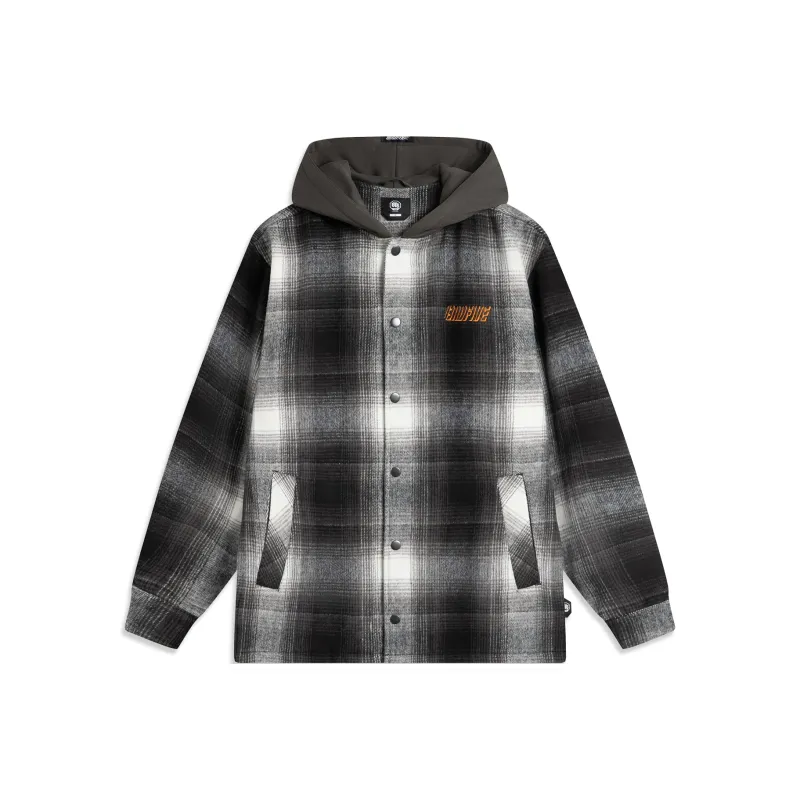 LiNing Basketball Collection Jackets Coats Men's Gray Plaid-0