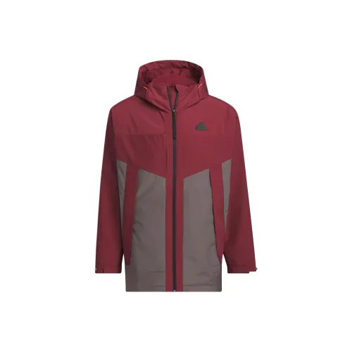 Roses CITY ESCAPE City Escape Blocking Jacket Jackets Coats Men's Dark Red