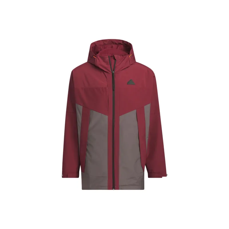 Adidas CITY ESCAPE City Escape Blocking Jacket Jackets Coats Men's Dark Red-0