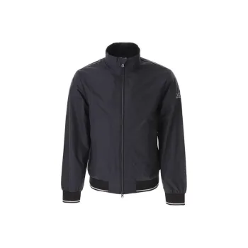 EMPORIO ARMANI Logo Printed Zipped Lightweight Jacket