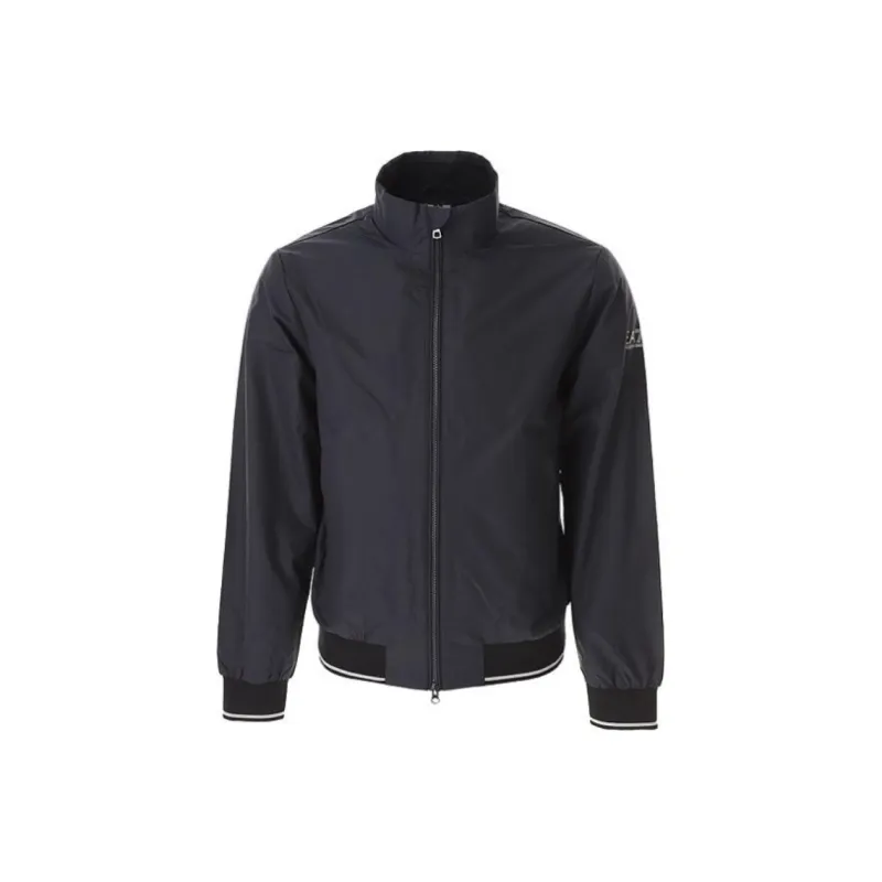EMPORIO ARMANI Logo Printed Zipped Lightweight Jacket-0