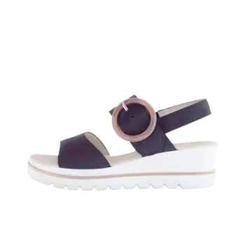 Gabor Fashion One Strap Sandals 5cm Women's Blue