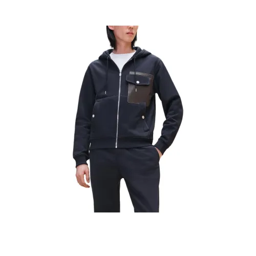 HERMES Jackets & Coats Men's Marine Blue