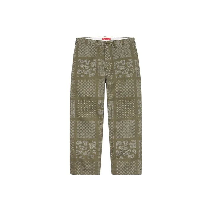 Supreme Paisley Grid Chino Pant-4
