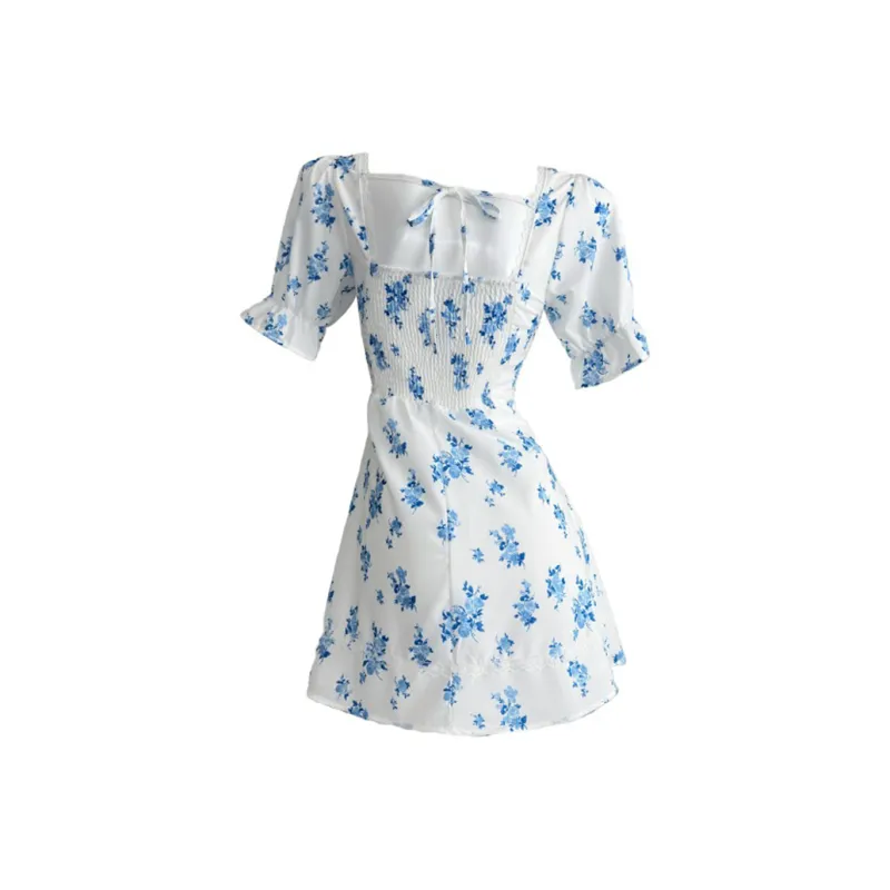 MISSHONEY MH Short Sleeved Dress Women's White-1