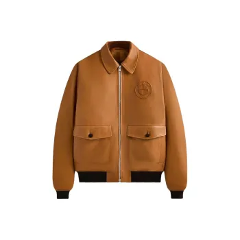 KITH X Bmw Leather Hawthorne Flight Jacket