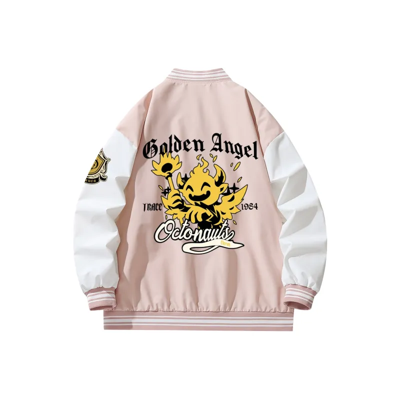 Small Columns Under The Sea Baseball Jacket Unisex-8