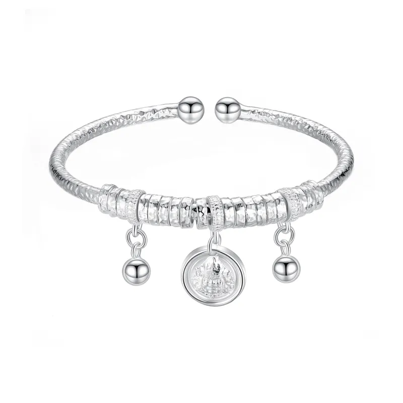 Nine Music 999 Fine Silver Bangles Unisex-0