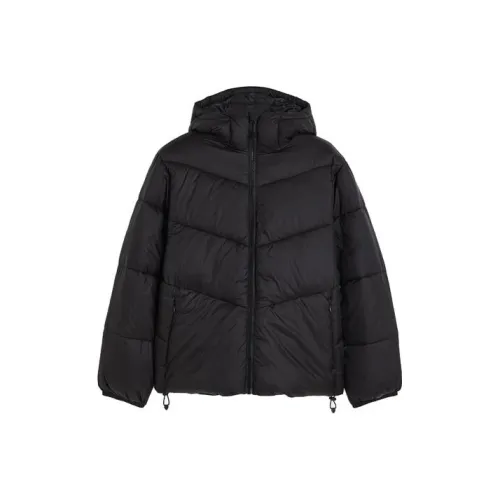 H&M 블랙 남성 패딩 점퍼